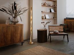 TWIST LAMPARA DE PIE ORO - SCHULLER