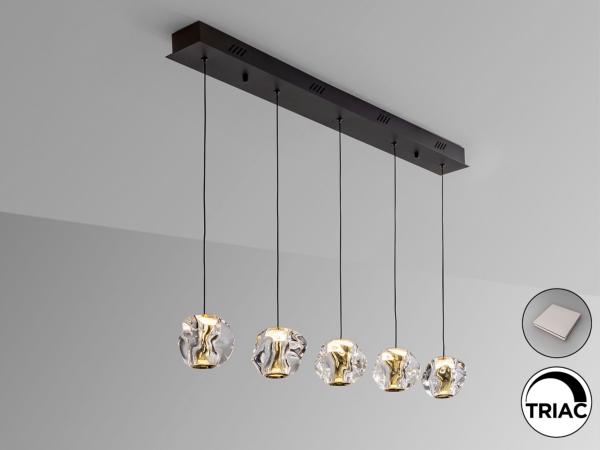 ZARIA LAMP 5L- NEGRO/ORO/TRANSP DIM - SCHULLER