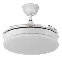 Ventilador Tridente Mini Blanco - Fabrilamp. Motor DC Ø91cm