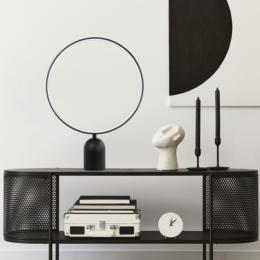 Sobremesa led HALO negro 18w 1900lm 4000k - ALEMAR