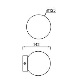 Aplique/Plafon interior PUEBLA Negro Mantra - Luz Led