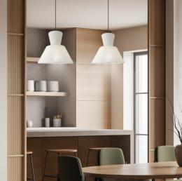 Colgante CARLO saco beige 1 x 60w e-27 - ALEMAR