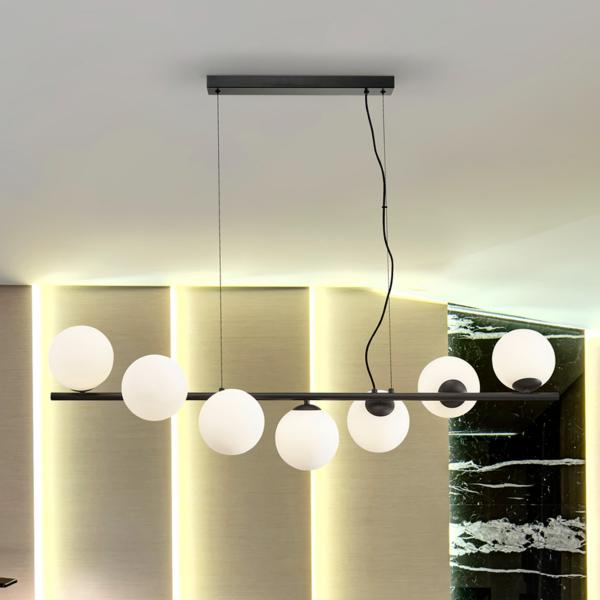 INOA-LAMPARA 7L NEGRO-OPAL - SCHULLER