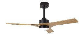 Ventilador Thai Mantra - Negro Madera Motor DC Luz LED Ø122cm.