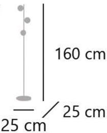 Pie salon RIVER 3 L laton-opal - ALEMAR