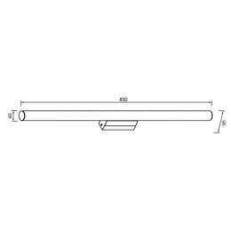 Aplique interior ANTIGA Negro Mantra - Luz Led