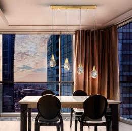 Lampara techo lineal AQUARIA Oro - Schuller - Luz LED