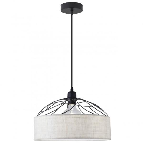 Colgante PRISON lino tostado 1 x 60w e-27 - ALEMAR