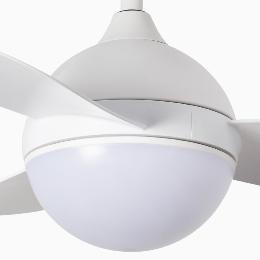 Ventilador HVAR S FARO Blanco - Luz LED - Ø97cm. 