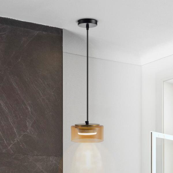 OLAIA LAMPARA 1L NEGRO-AMBAR - ILUMINACION i3 By SCHULLER