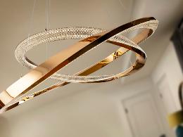 ORBITAS- LAMPARA 2 AROS ORO - SCHULLER