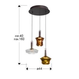 SCARLETT- LAMPARA 3L- COLORES - SCHULLER