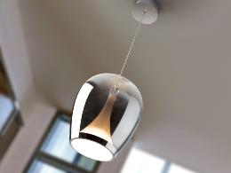 SUSPIRO LAMPARA CROMO/SMOKY D25 - SCHULLER