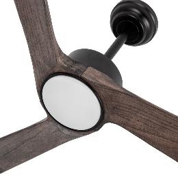 Ventilador Orinoco Negro Roble Fabrilamp - Motor DC Ø107cm