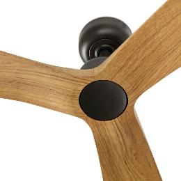 Ventilador Outwood L FARO - Marron Roble - IP44 Ø150cm.