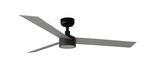 Ventilador Cruiser L FARO Negro Aluminio - Luz LED - Ø132cm. 