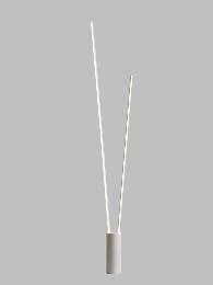 Lampara de pie Vertical Mantra Blanca - 2 Luces LED - 180cm