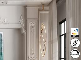 ADELE- LAMPARA GRANDE ORO ROSA - SCHULLER