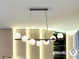 INOA-LAMPARA 7L NEGRO-OPAL - SCHULLER