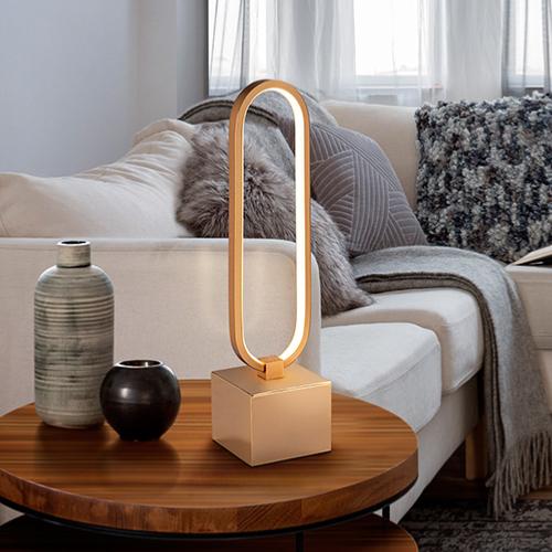 Sobremesa Colette Schuller - Oro rosa 13x50cm. LED