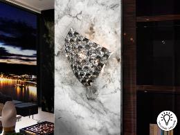 Aplique Saten Schuller - Abalorios cristal - LED