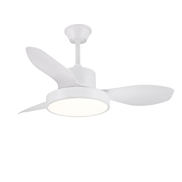 Ventilador Ginna S Blanco - Motor DC. luz LED. 97cmØ.