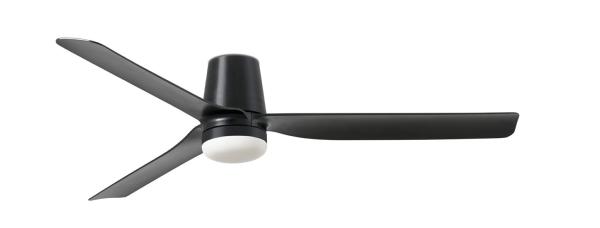 Ventilador Punt Tub M FARO Negro - Luz LED 130cm.Ø