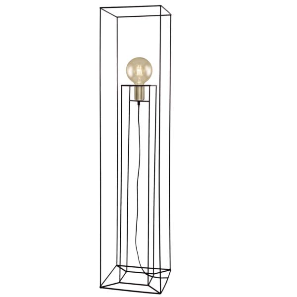 Lampara de pie Kendi Negro Alemar - Bombilla E27 