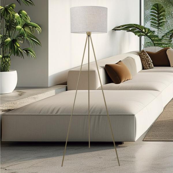 Pie salon TIVOLI laton 1 x 60w e-27 - ALEMAR