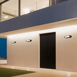 Aplique exterior LONGO negro 12w - ALEMAR