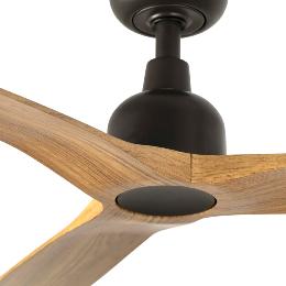 Ventilador Outwood L FARO - Marron Roble - IP44 Ø150cm.