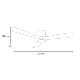 Ventilador Celestine MIMAX Motor DC Ø132cm