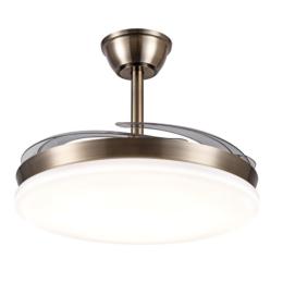 Ventilador Retractil Chloe-XL Cuero P&B - Motor DC. 50-122cmØ.