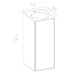 Aplique exterior Beret Gris Oscuro/Madera - 2 luces Mantra