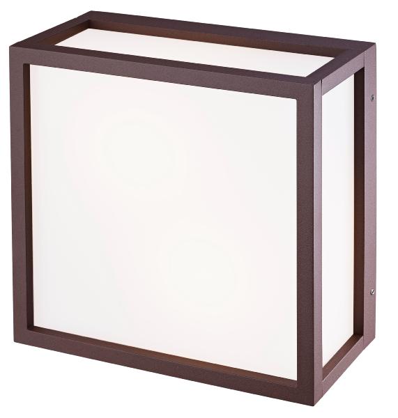 Aplique exterior UTAH Corten Cuadrado Mantra - Luz LED