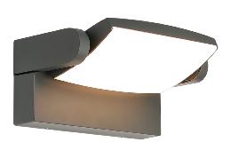 Aplique exterior HOOD Gris Oscuro Mantra - Luz LED 