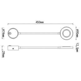Aplique interior BOAVISTA Aro Mantra - Luz Led
