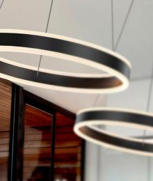 HELIA - LAMPARA LED NEGRO MATE 50D - SCHULLER