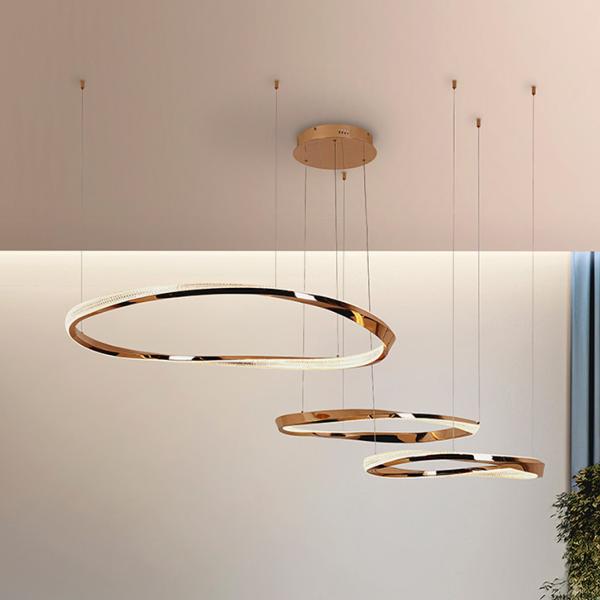 ORBITAS-LAMPARA 3 AROS ORO - SCHULLER