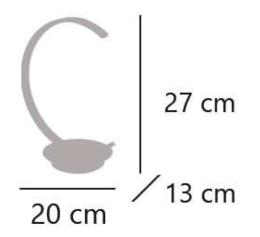 Sobremesa UBER blanco led 5w 500lm 4000k - ALEMAR