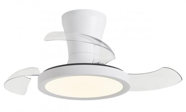 Ventilador Tombet Blanco - Motor DC. luz LED. Ø30-71CM.