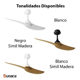 Ventilador IPANEMA II Negro Madera Mantra - Motor DC Ø106cm.