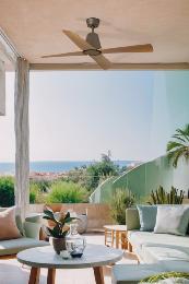 Ventilador Typhoon M Marron Arce FARO - Motor DC - sin luz Ø130cm.