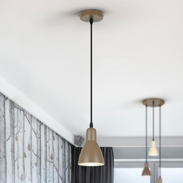 I3-AFRA- LAMPARA 1L -MARRON - ILUMINACION i3 By SCHULLER