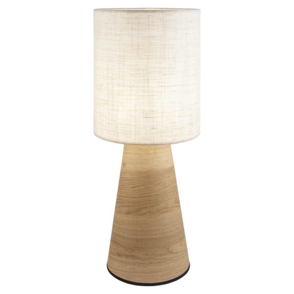 Rinconera AOSTA beig/madera 1 x 60w e-27 - ALEMAR