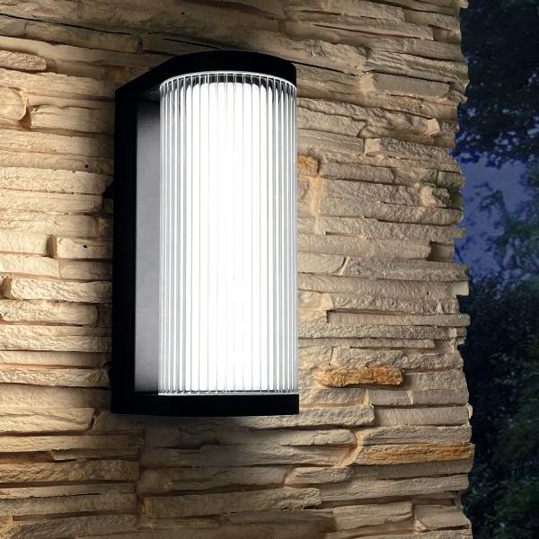 Aplique exterior GANT Negro Mantra - Luz LED 