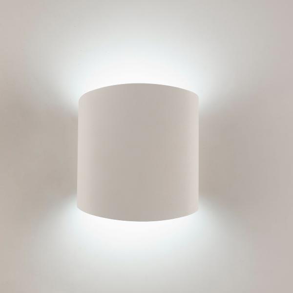 Aplique interior ASIMETRIC Redondo Blanco Mantra - Bombilla Led