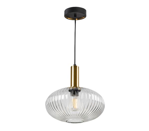 Lampara 1 luz NORMA transparente - Schuller. Bombilla E27