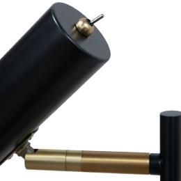 Pie salon LUMIERE negro 1 x 60w e-27 - ALEMAR