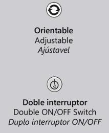 Aplique led PALMER blanco led 8w 470lm 3000k - ALEMAR